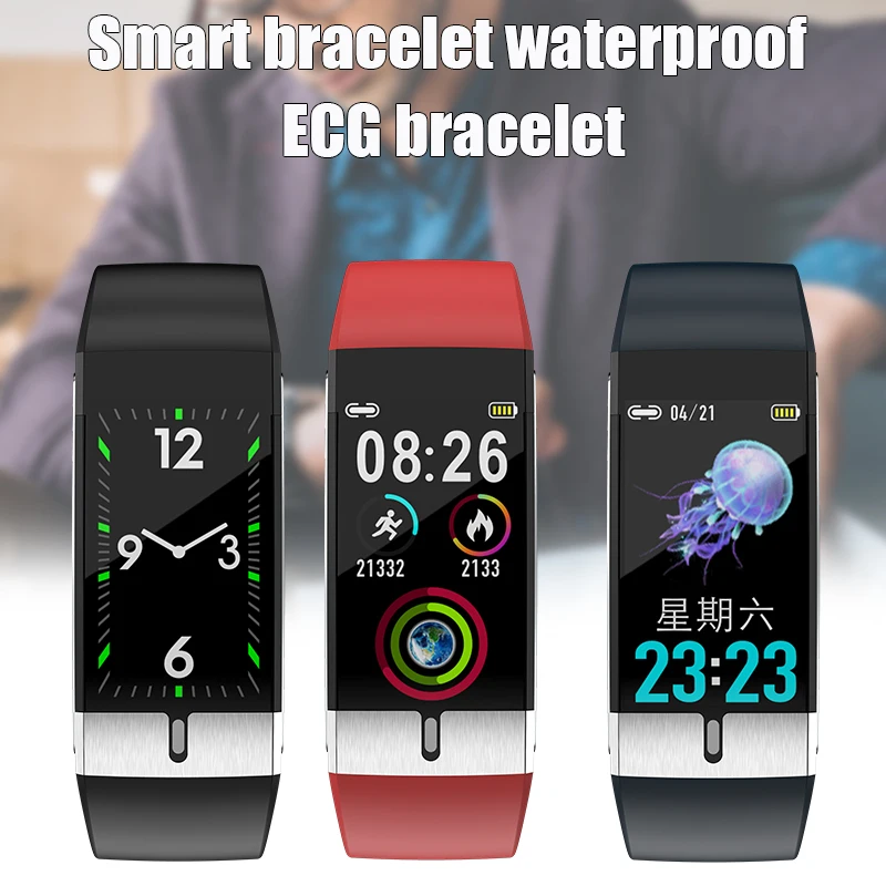 

NEW Smart Fitness Bracelet IP68 Waterproof Heart Rate Pressure Oxygen Health Monitor Wristband for Women Men DJA88