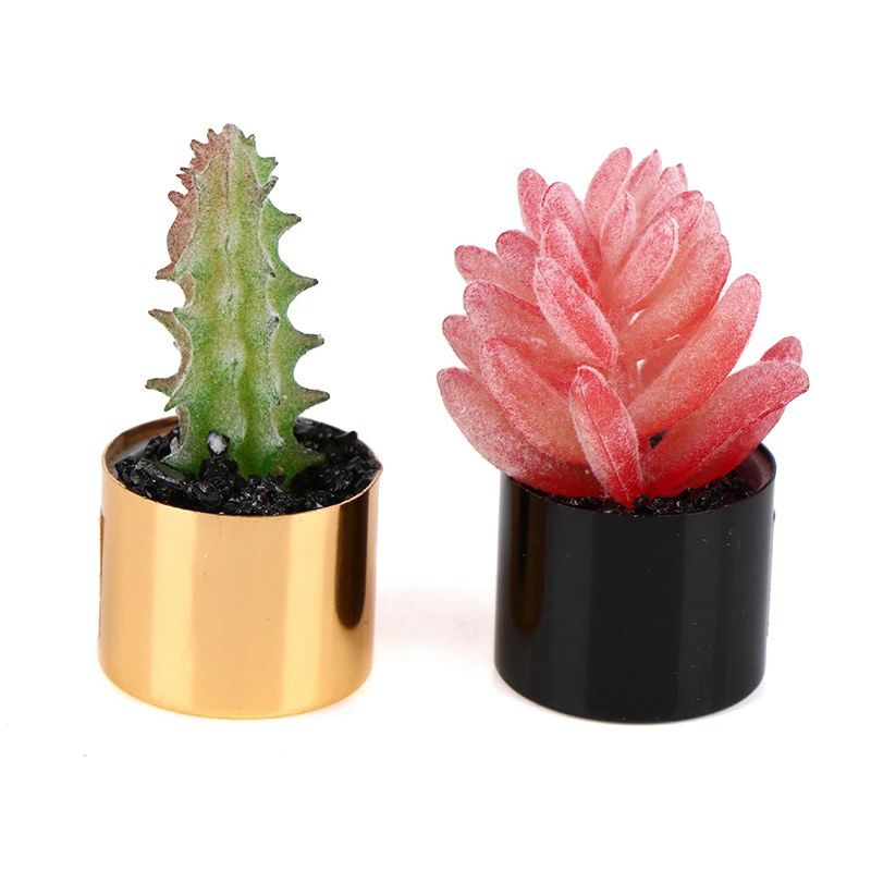 

1:12 Mini Tree Potted For Green Plant In Pot Doll House Furniture Home Decor Simulation Potted Plants Dollhouse Accessories