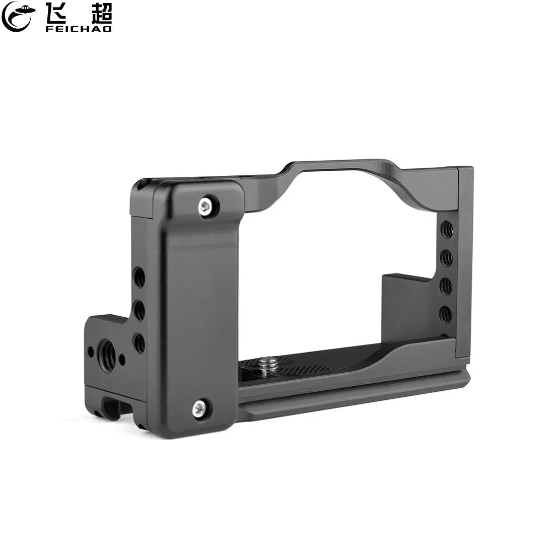 

FEICHAO Camera Cage Rig Extension with Cold Shoe Mount Side Handle Bracket for Canon G7 X Mark III G7x3 Mircrphone Fill Lights