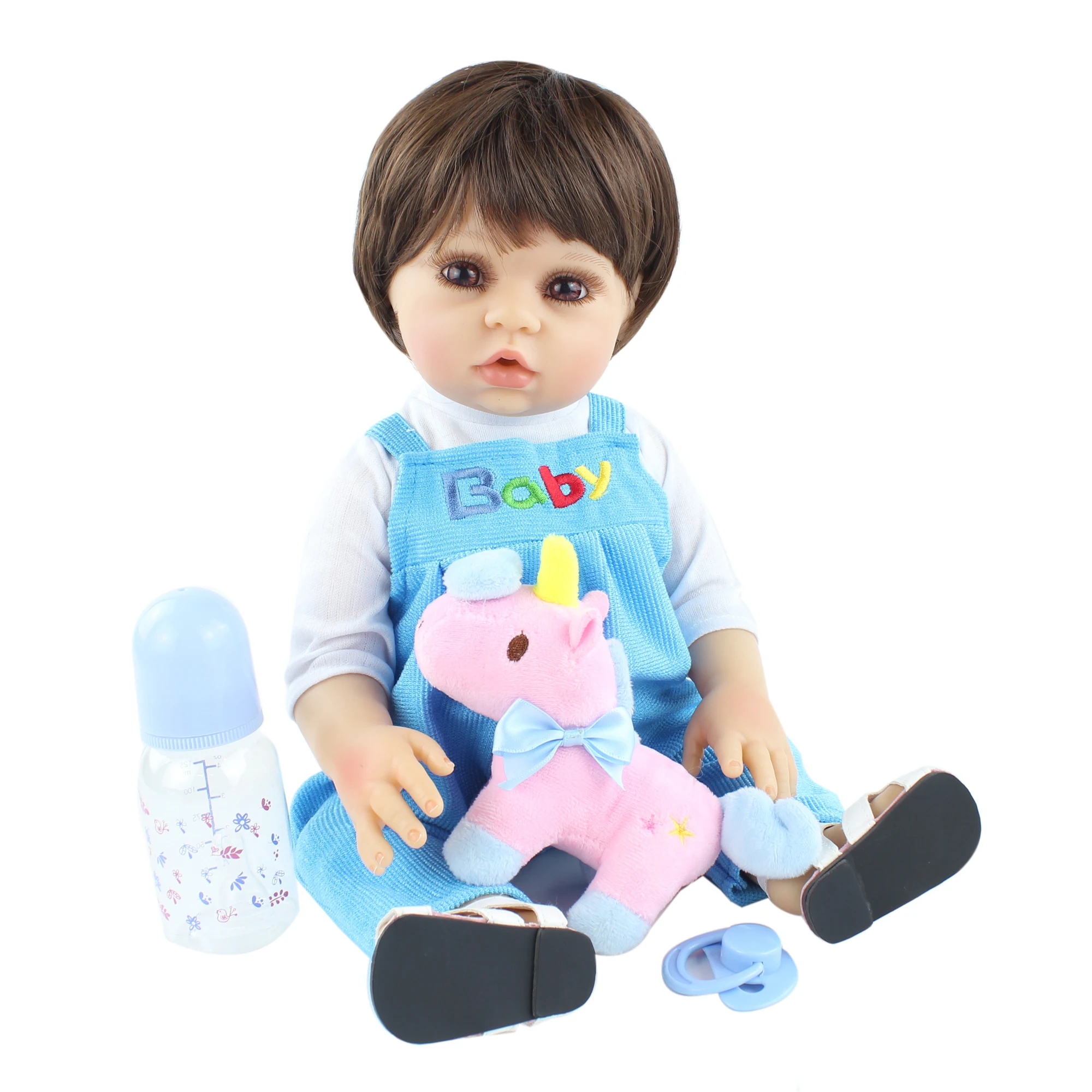 Фото Кукла реборн силиконовая для мальчиков и девочек милая мягкая виниловая кукла