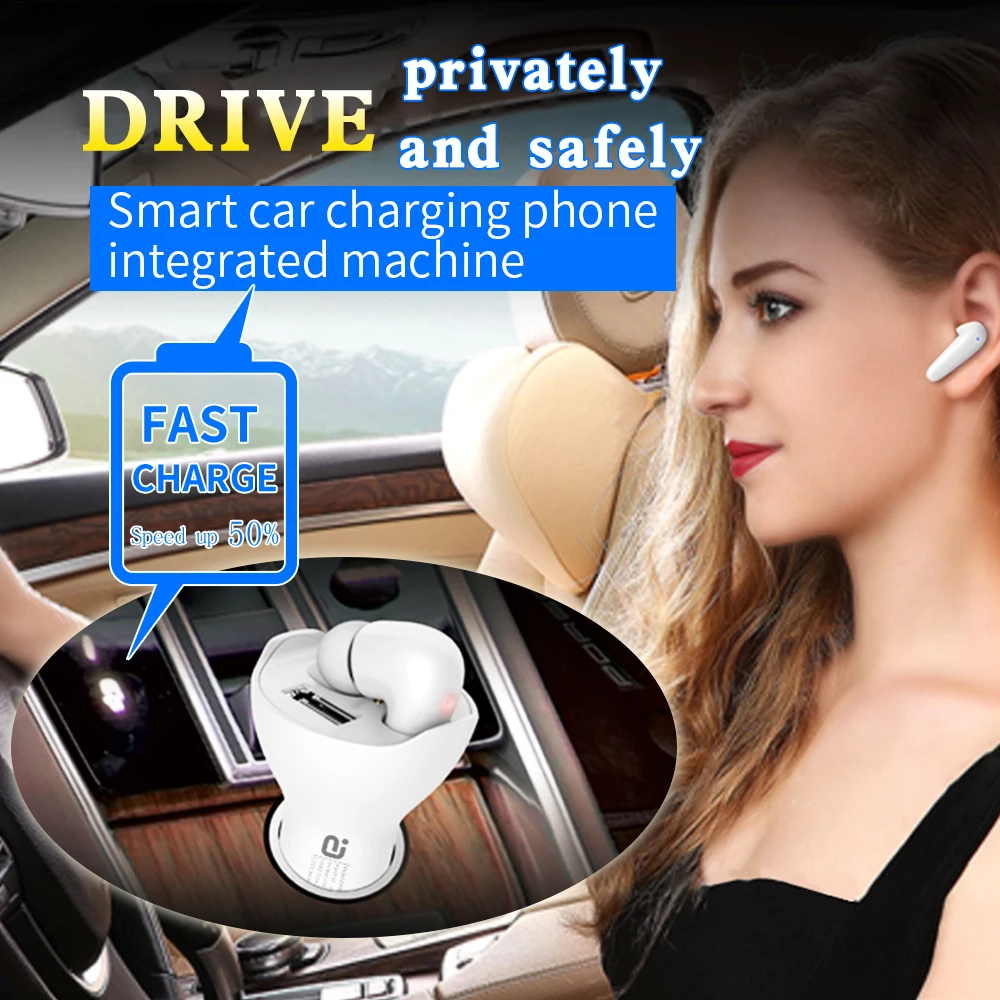 40 Вт двойной USB автомобиль Быстрая зарядка QC4.0 Handsfree Bluetooth 5 0 автомобильный