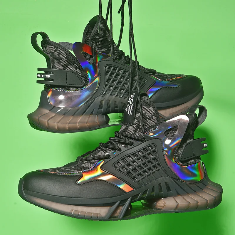 Модные мужские кроссовки для бега 2021 летняя дышащая мужская спортивная обувь