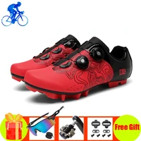 mountain bike shoes breathable self locking racing women professional athletic female bicycle shoes riding spd biking sneakers