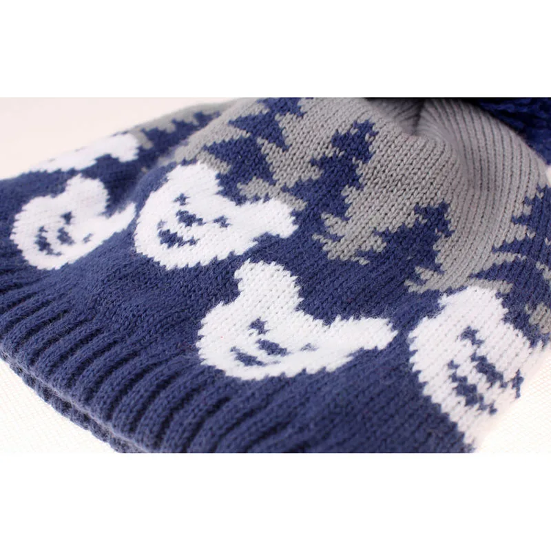 Детская зимняя шапка кепка для девочек и мальчиков вязаные зимние шапочки детей