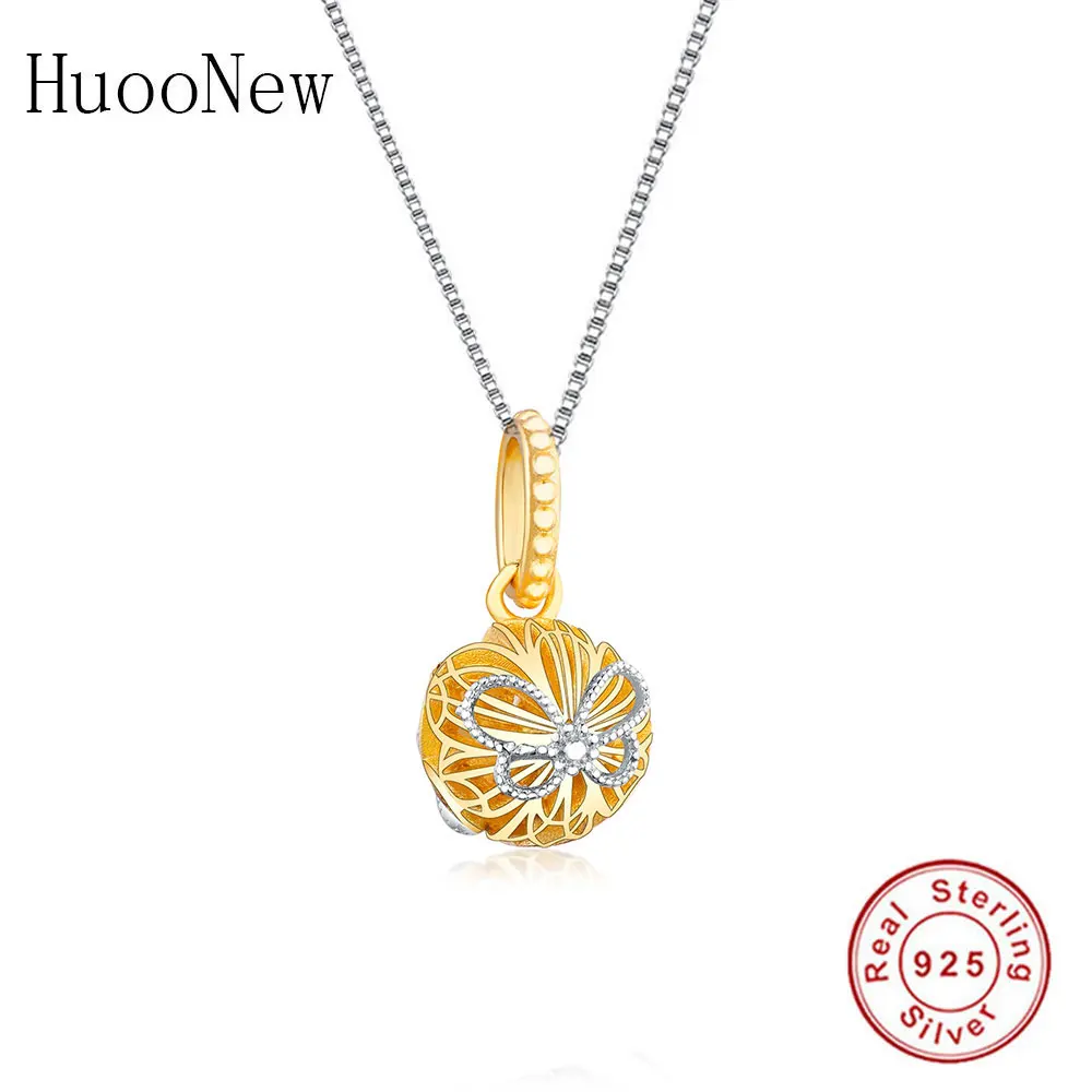 

Женское ожерелье с кулоном в виде крыльев бабочки, колье золотого цвета из стерлингового серебра 925 пробы, колье-чокер для пар, бижутерия, по...