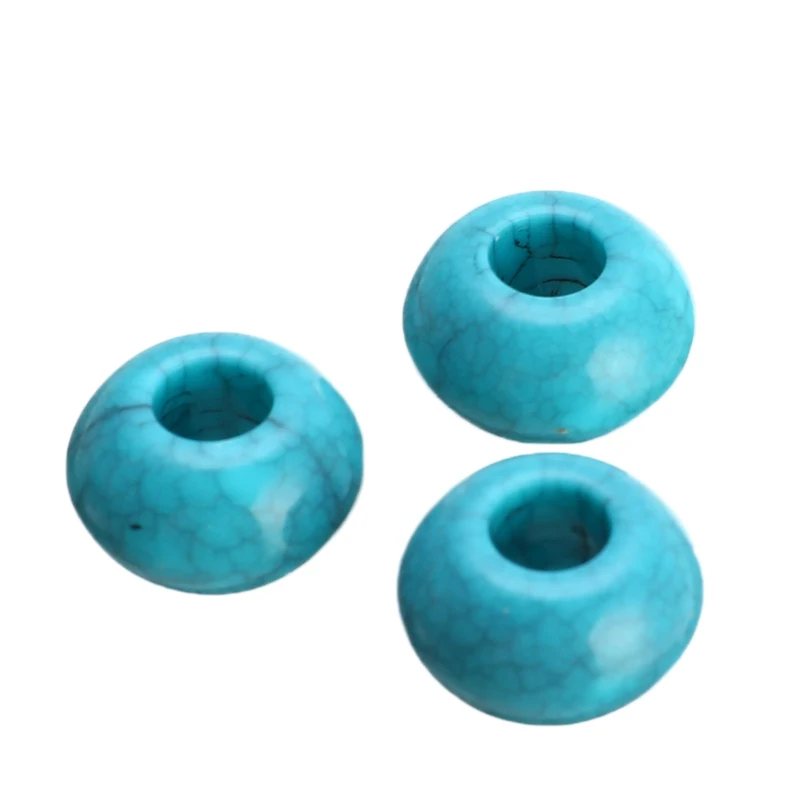 20 шт./лот 6 мм косички для волос дреды кольцо синяя косичка дредлоки манжеты