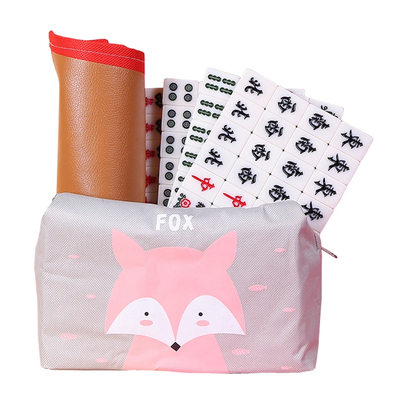 Высокое качество маджонг Портативный Majiang комплект сумка для переноски стол