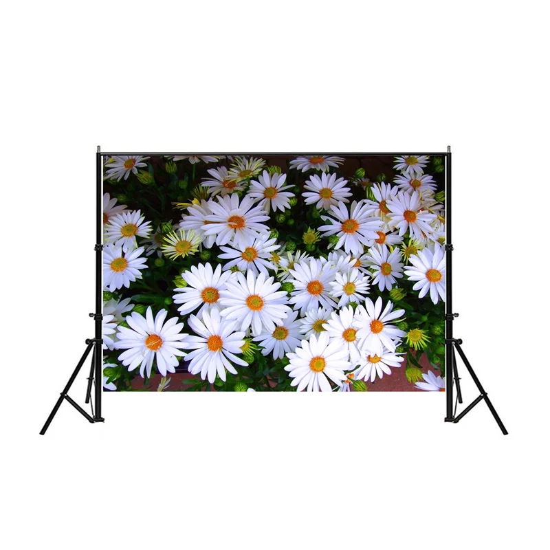 Фон для фотосъемки с изображением цветов из ткани фотостудии настенный