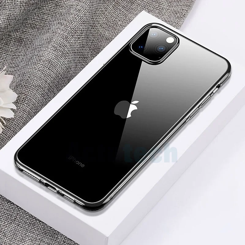

Actutech Case for iPhone 11 Pro Max Case Luxury Clear Transparent Bumper TPU Silicone Plating Cover 2019 mobile phones