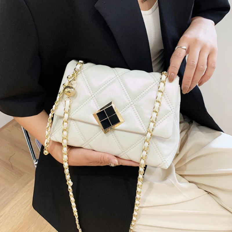 

Fashion Diamond Lattice Purses Handbags Women Shoulder Crossbody Bags 2021 New Luxury Design Ladies Messenger Bags High Quality