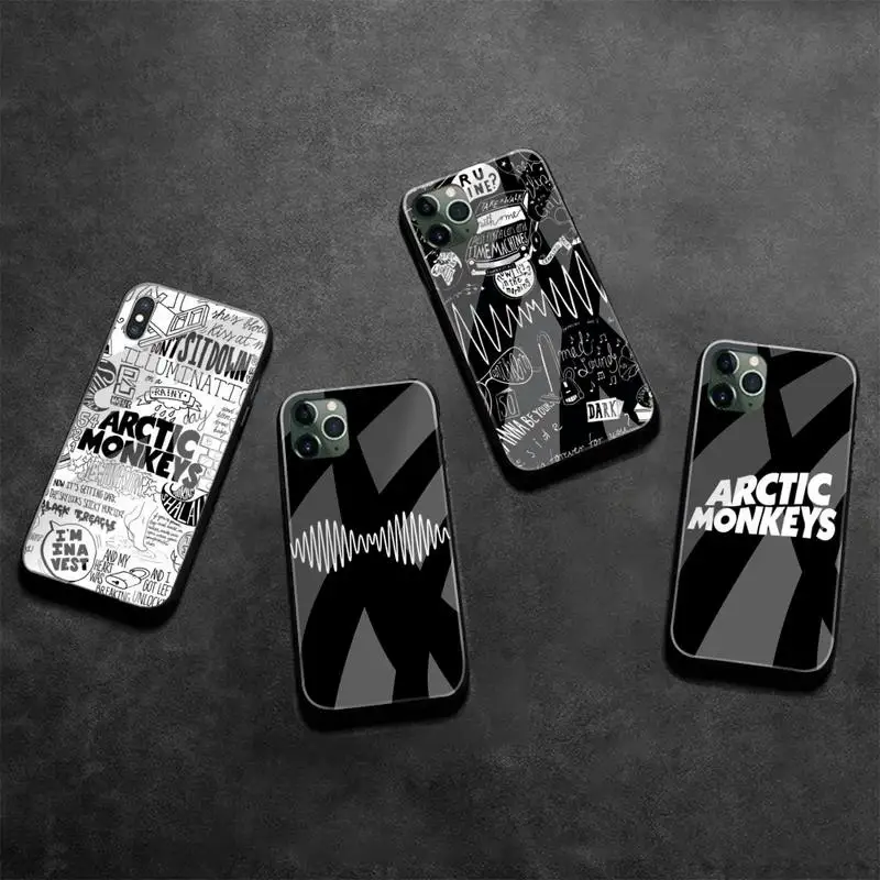 Чехол для телефона Arctic Monkeys с рисунком и закаленным стеклом для iPhone 11 Pro XR XS MAX 8 X 7 6S 6 Plus SE 2020.