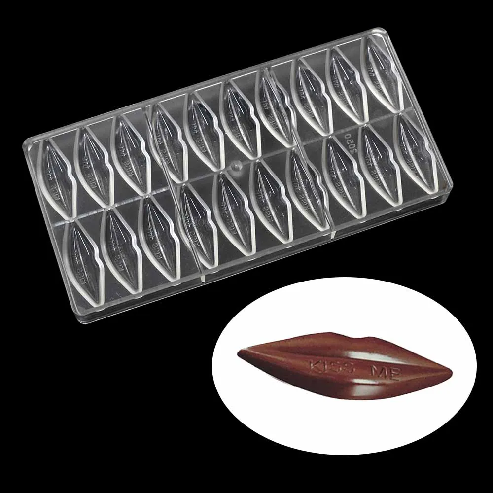 Очаровательные Губы поликарбонат шоколадная форма Валентина специальный