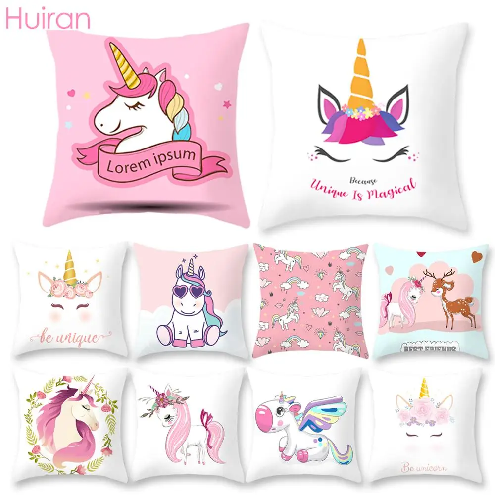 Чехол для подушки с единорогом чехол чехлы диванов декор автомобиля спальни