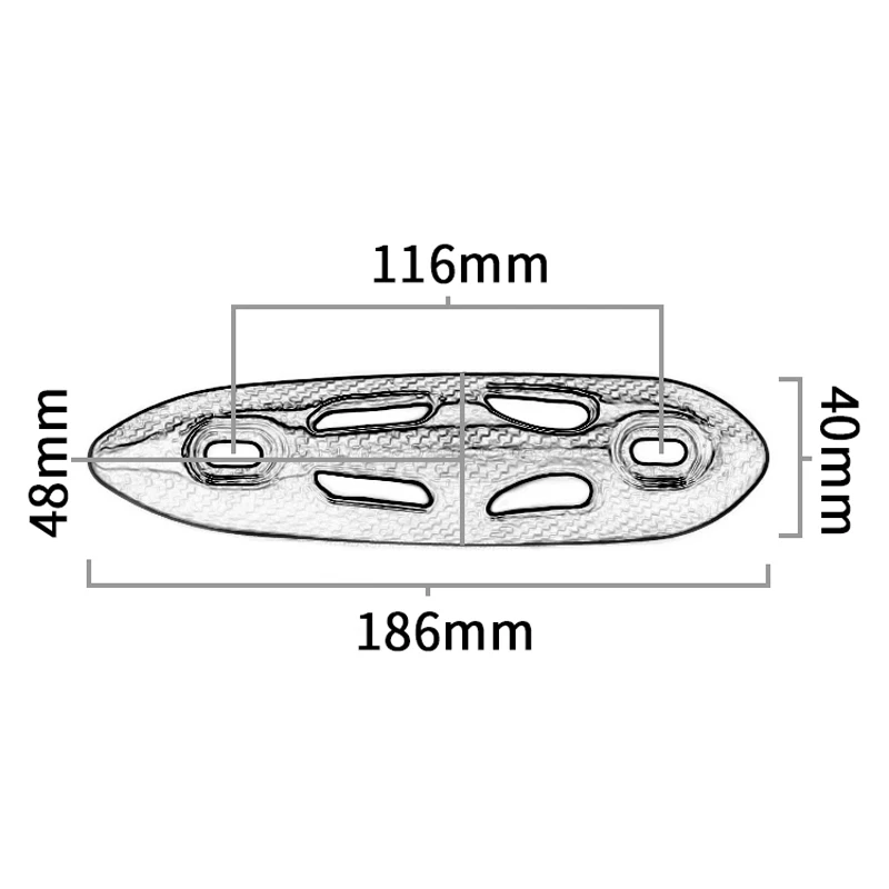 Универсальная мотоциклетная выхлопная труба Yoshimura Likn из углеродного волокна