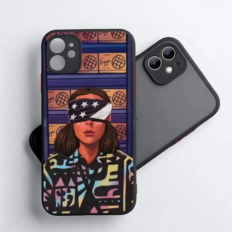 

American TV Stranger Things Phone Case For iphone 12 11 8 7 plus mini x xs xr pro max matte transparent cover