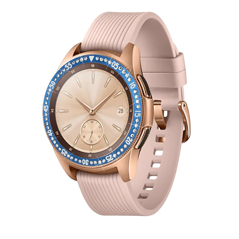 Модные часы Smart Watch Крышка для samsung Galaxy Watch 42/46 мм время циферблат с бриллиантами и устойчивая к царапинам замена металлический ободок кольцо в виде ракушки
