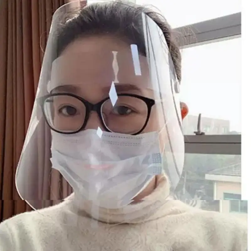 Прозрачная маска для лица путешествий на открытом воздухе защита все лицо от