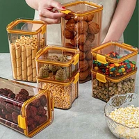 kitchen accessories organizer food storage box refrigerator crisper coffee bean sealed cans snacks dried fruit boxes stackable