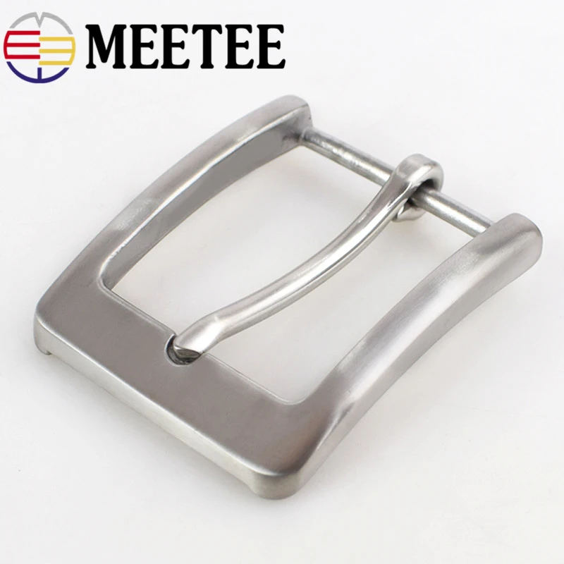 Meetee 40 мм широкий твердый ремень из нержавеющей стали Пряжка матовая пряжка