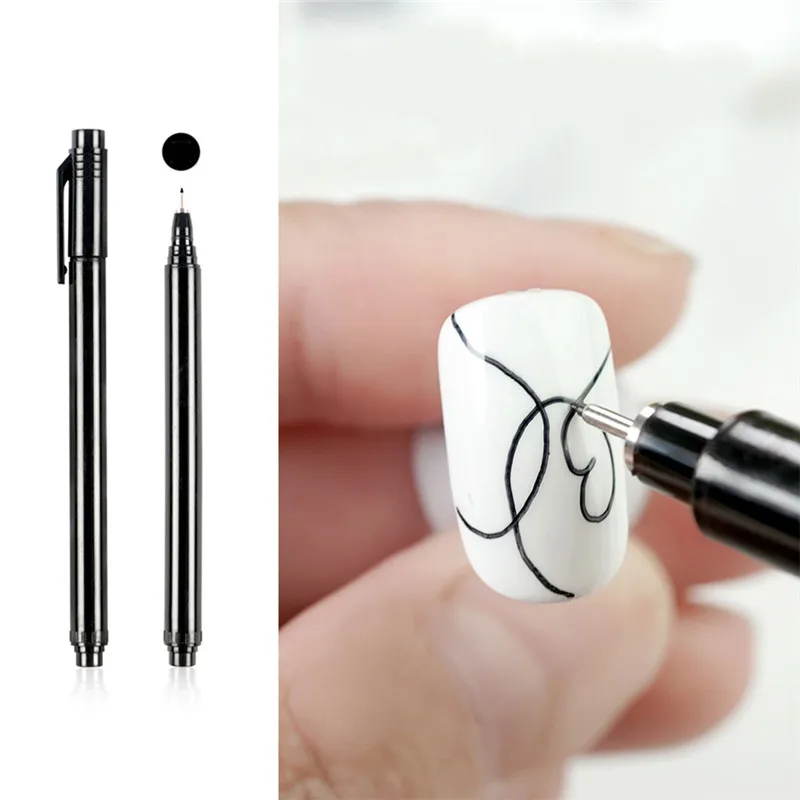 

Ручка граффити для дизайна ногтей, водостойкая кисть для рисования и подводки, для творчества, цветочные абстрактные линии, инструменты для...