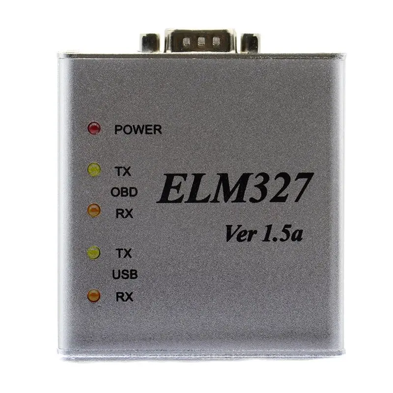 Автомобильный диагностический инструмент ELM327 V1.5 OBD2 металлический алюминиевый ELM
