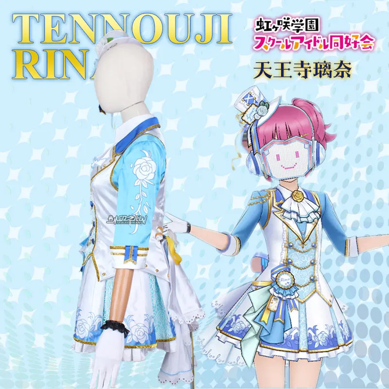 Аниме LoveLive школьный идол фестиваль проект идеальной мечты платье Tennouji Rina косплей