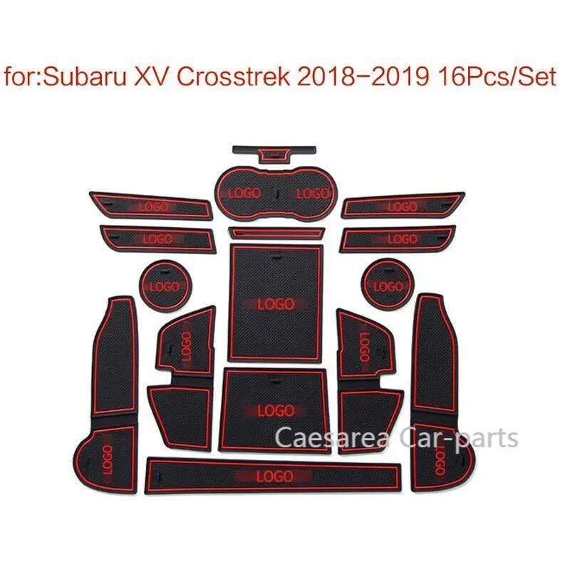 

Car Gate Slot Pad Water Coaster Interior Non-slip Mats For Subaru XV 2018-2019