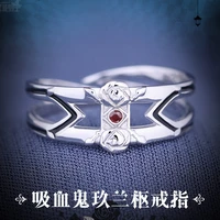 clan kaname jiulanshu s925 sterling silver silver knight ring birthday gift party small gift valentines day present