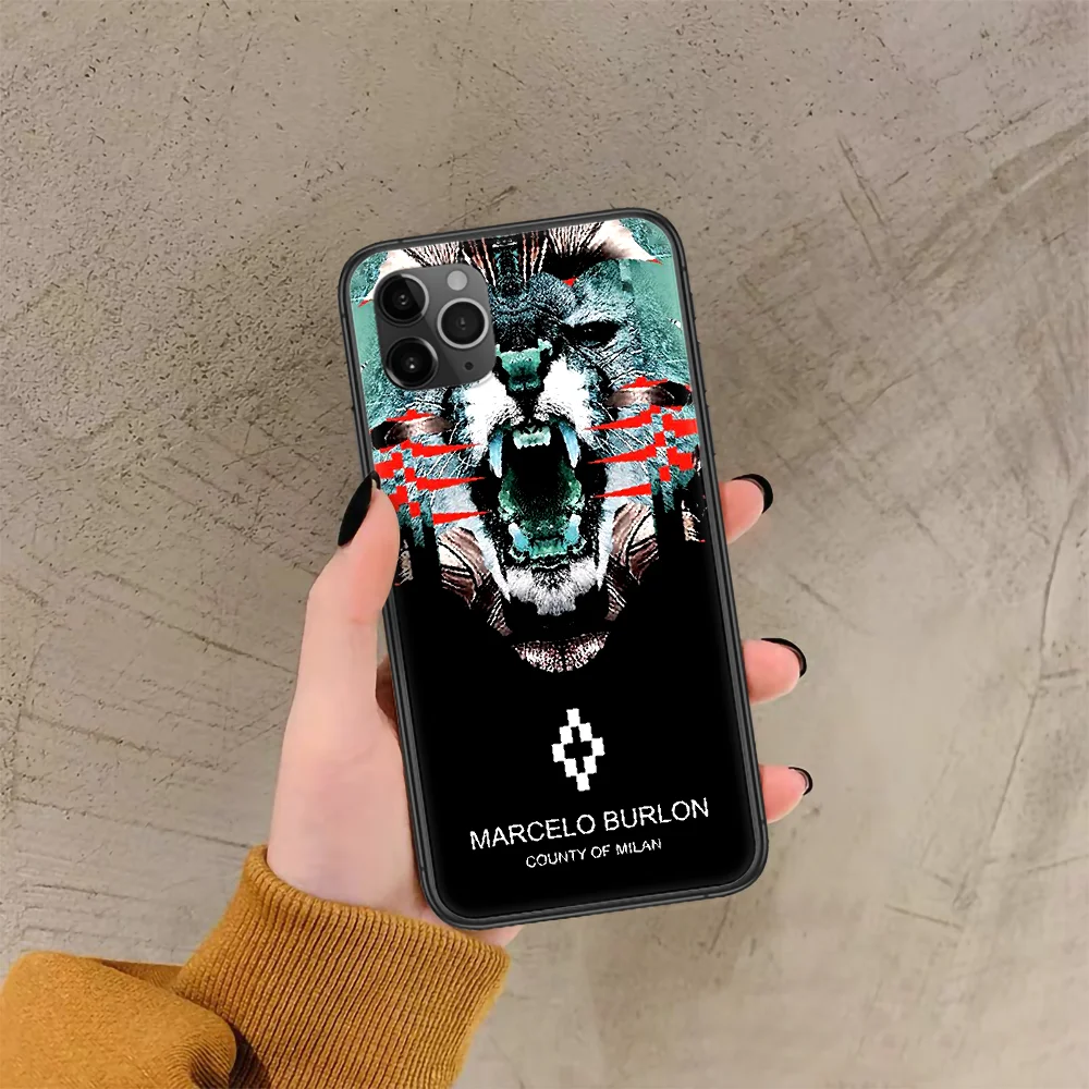 

Marcelo Burlone Brand Phone Case For Iphone 4 4s 5 5S SE 5C 6 6S 7 8 Plus X XS XR 11 12 Mini Pro Max 2020 black Funda Silicone