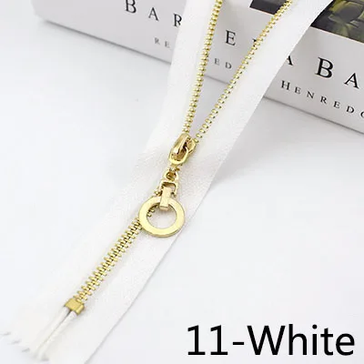 11-White Meetee 10/20 штук 20/30 см 3# металлическая молния с закрытым концом Автоматическая блокировка язычок молнии голова Декор DIY сумка кошелек швейной по индивидуальному заказу аксессуар - Цвет: 11-White