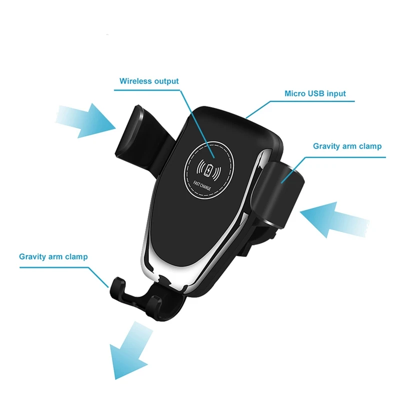 Беспроводное Автомобильное зарядное устройство гравитационная Подставка для