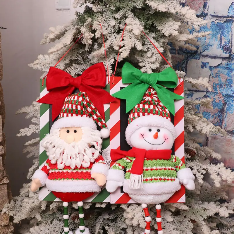 Санта Клаус снеговик рождественская елка подвесные украшения подвеска