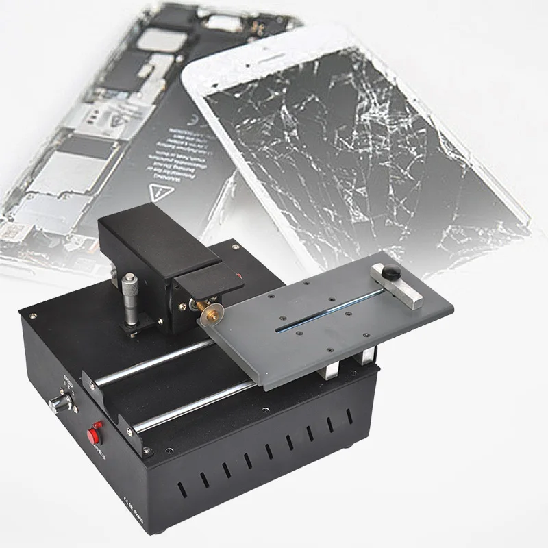 Регулируемый режущий аппарат с ЖК-экраном для телефона Samsung Edge iPhone Huawei изогнутый