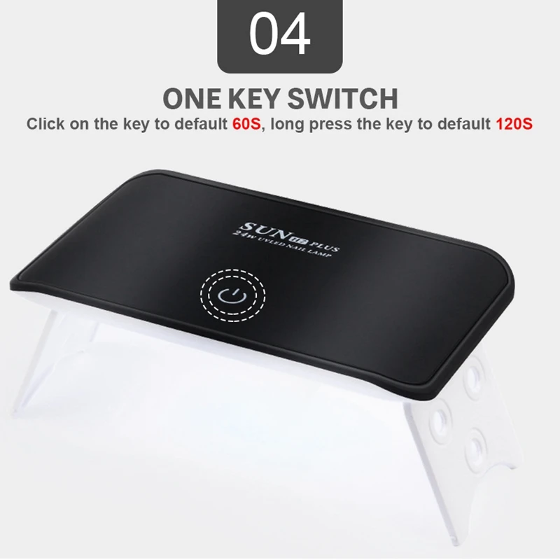 24 Вт светодиодный Сушилка для ногтей лампа УФ-гель акриловая отверждающая