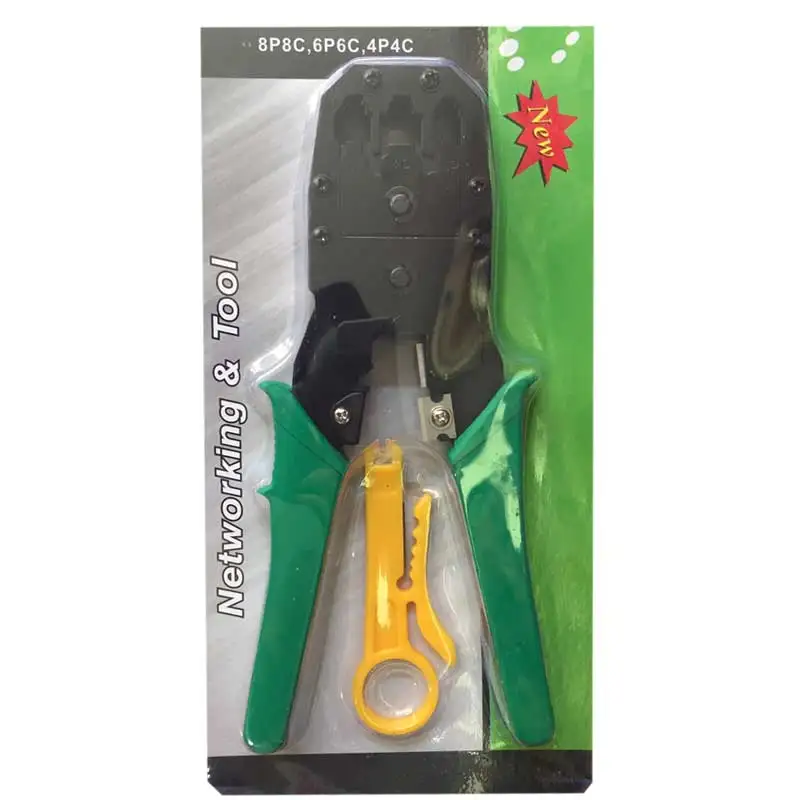 

Professional Suppress 8P/6P/4P Network Crystal Head Telecommunication Tool Telephone Connector Plier Easy Terminal Connect Tool