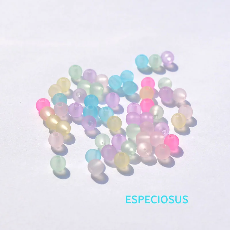 Аксессуары для ювелирных изделий сделай сам прозрачные матовые акриловые бусины