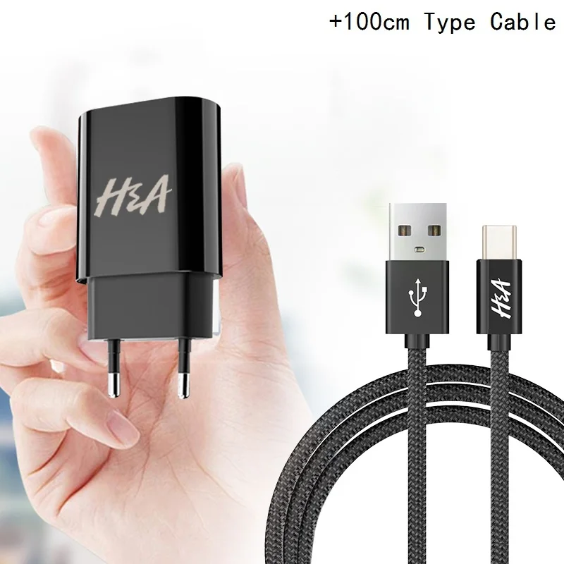 Быстрый Универсальный; портативный; USB зарядное устройство ЕС зарядное устройство для мобильного телефона настенное зарядное устройство с адаптером для путешествий usb-кабель для samsung S10 huawei - Тип штекера: Black Type C