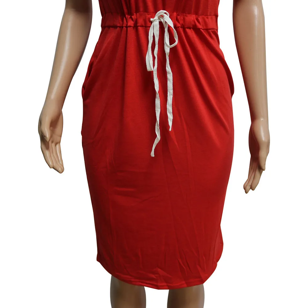 SEBOWEL женское летнее Повседневное платье с коротким рукавом и рисунком губ