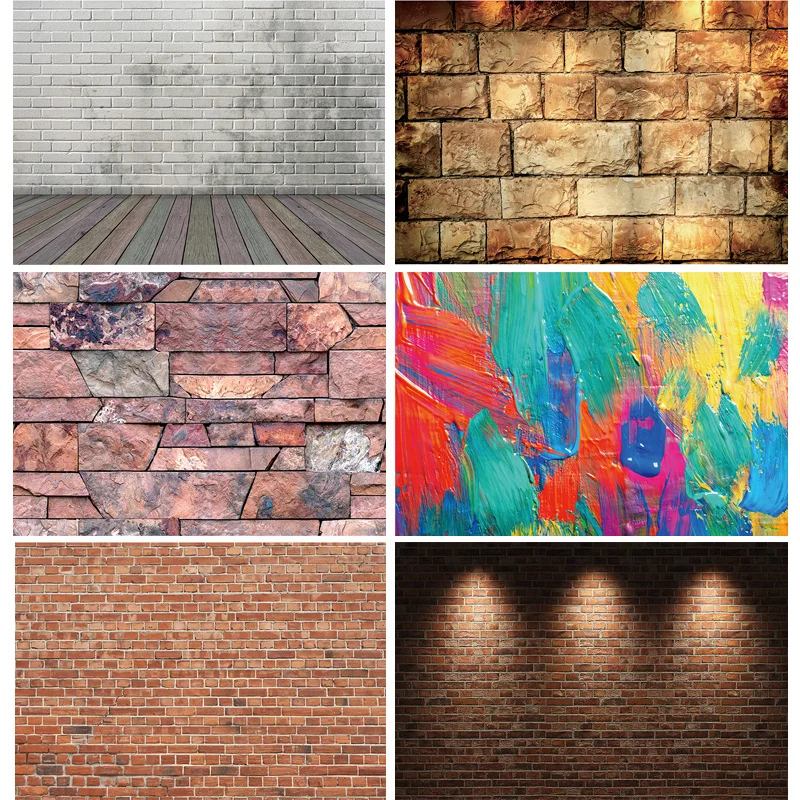 

ZHISUXI Vinyl Vintage Photography Backdrops Scenery Brick Wall Wooden Door Photo Photography Background 210203FH-01