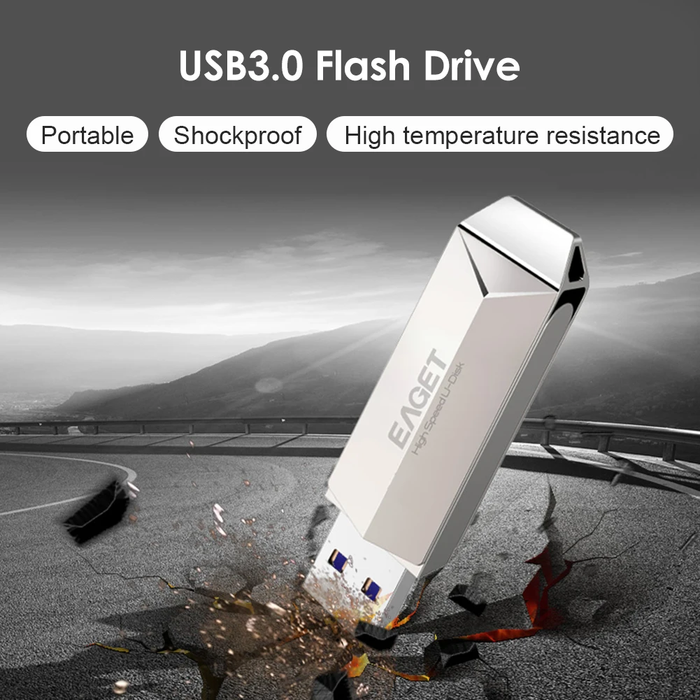 

USB-флеш-накопитель Eaget F70 металлический, USB 3,0, 256 ГБ, 128 ГБ, 64 ГБ, 32 ГБ