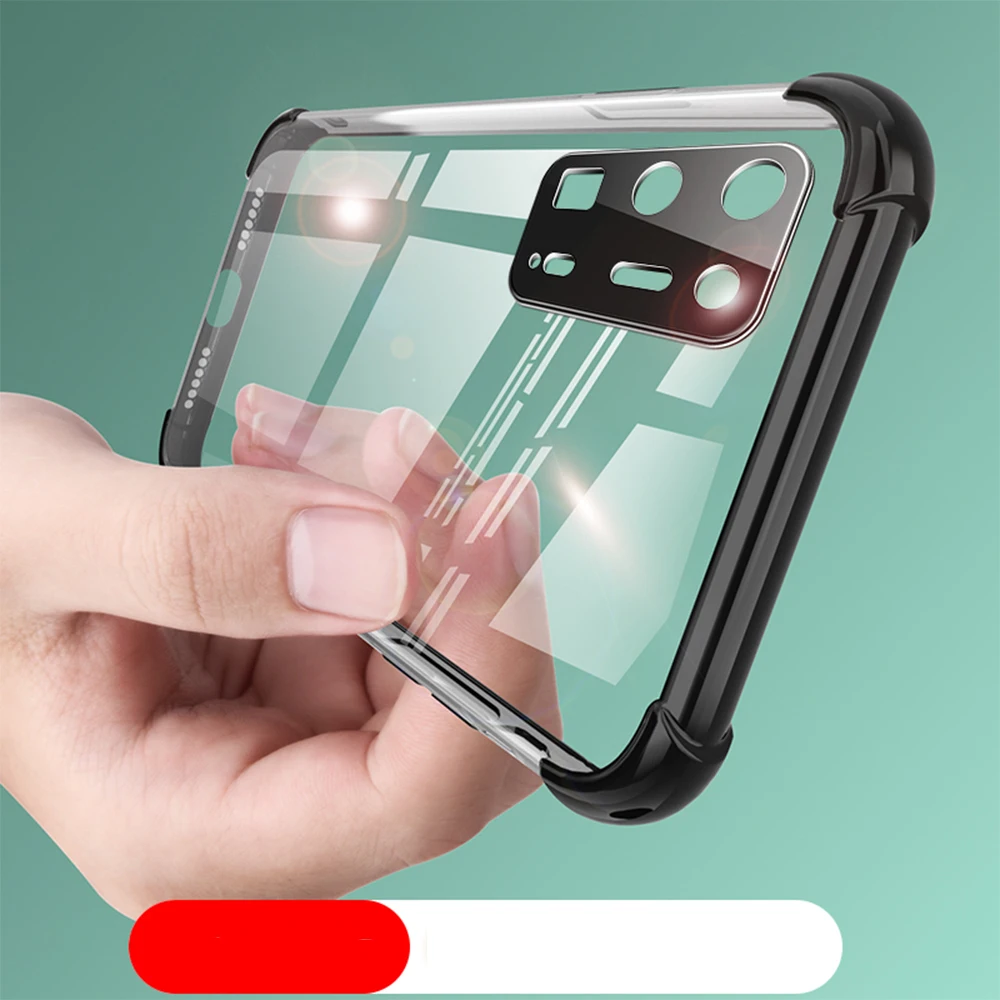 

for Huawei P40 P30 Pro Mate 20 30 40 Pro + RS Nova 8 Pro SE Case Soft Clear Lens Protective Airbag Transparent Shockproof Cover