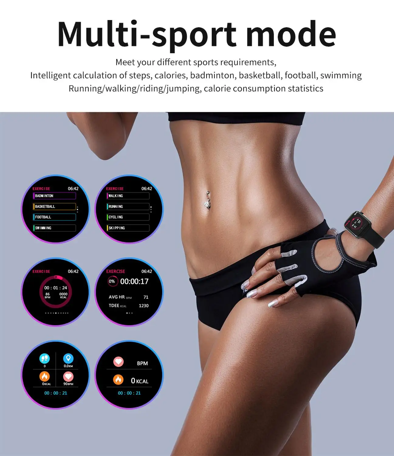 F10 мужские и женские Смарт-часы фитнес-трекер Браслет ЭКГ SmartWatch монитор