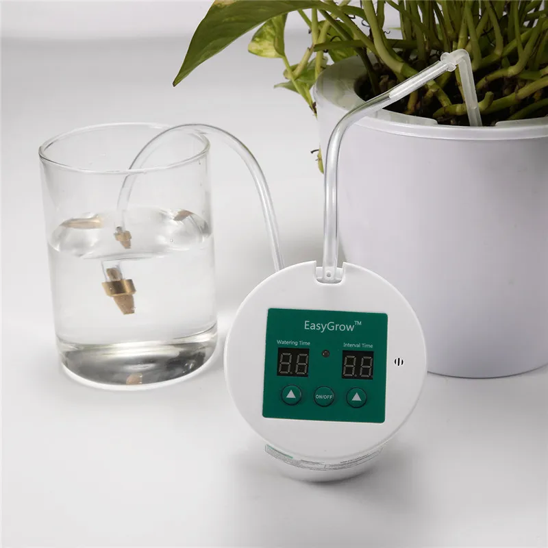 

Garden Drip Irrigation Kit Automatic Self LCD Display Watering System Indoor Vacation Bonsai Plant Watering Timer Controller
