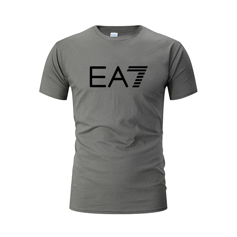 

2021 New Brand Fashion T-Shirt Men's T-Shirt Short Sleeved Summer T-Shirt Loose Leisure Cotton T-Shirt 100% High-end