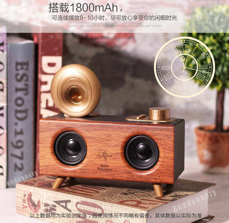 Домашняя Bluetooth-колонка в стиле ретро Портативная Беспроводная колонка с функцией