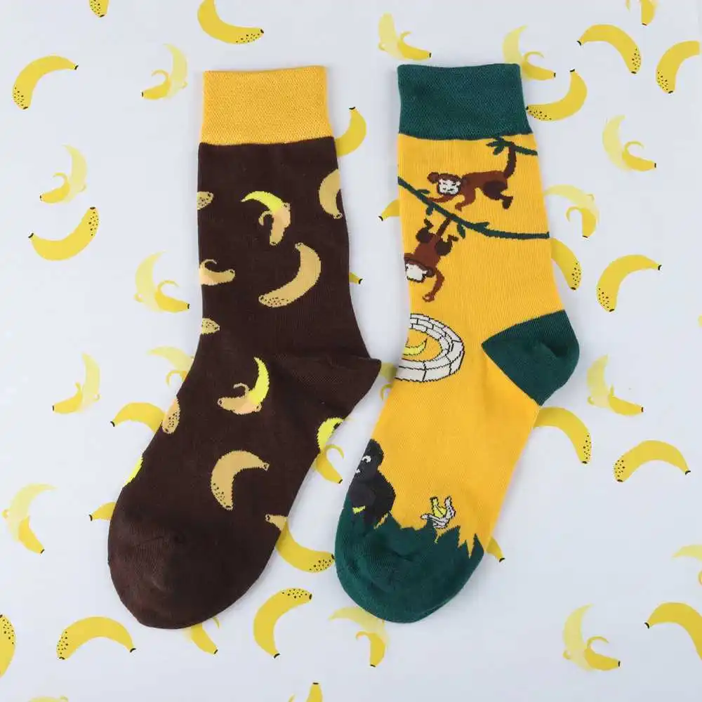 Женский хлопковый ponozky skarpety hombresy mujeres divertidos Halajuku calcetines humored creativos хип-хоп уличный стиль унисекс