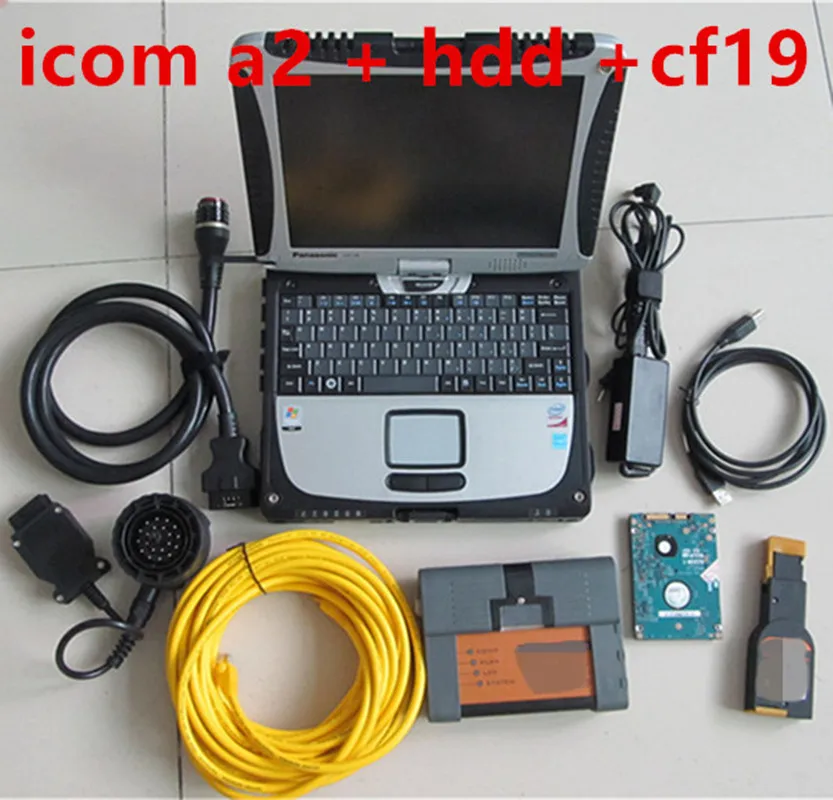 Профессиональный инструмент для cF-19 б/у ноутбук 4G + Icom A2 BMW новое программное