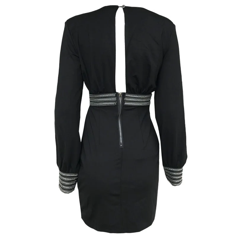 Сексуальное летнее платье с открытой спиной для женщин v образный вырез рукав