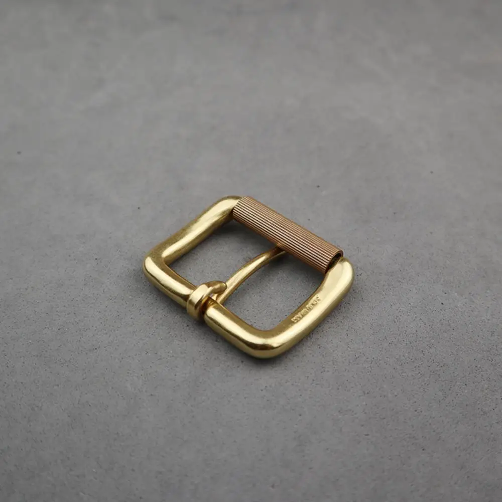 DIY Leahtercraft аппаратное обеспечение 1-1/2 ''(38 мм) Бор твердая латунная пряжка ремня Ролик Пряжка#90311-B38