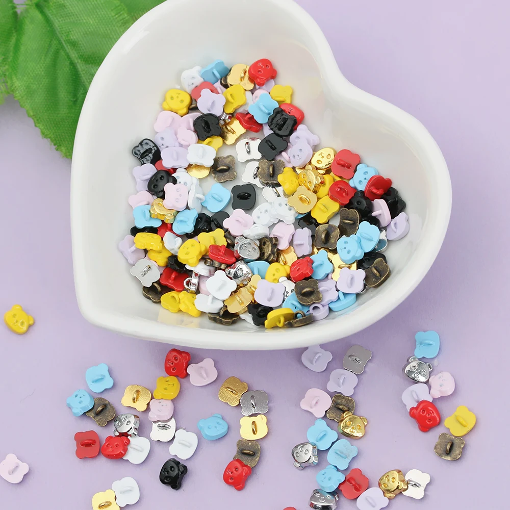 Мини Кнопка пряжки DIY Кукла Одежда 5 мм металлическая пряжка панда узор